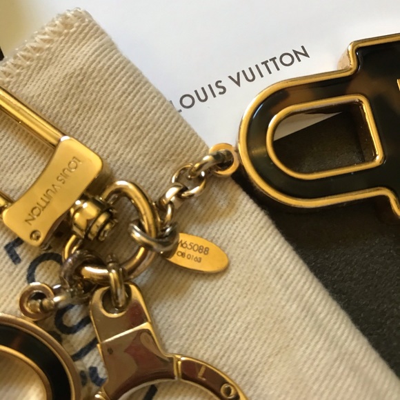 Louis Vuitton Gold and Black Keychain - Picture 9 of 9